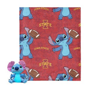 NCAA Enroll Stitch Hugger Pillow & Silk Touch Throw Blanket Set 40x50 Inches - 1 of 4