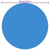 vidaXL Pool Cover Blue Thick PE film with air chambers, PVC - 3 of 3