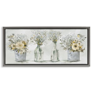 Stupell Industries Songbirds with Floral Bouquets, 31" x 14" - 1 of 4