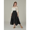 Clearlove Maxi Skirt for Women Casual High Waist Ruffle Flowy Long Skirts - 3 of 4