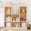 Toy Storage Organizer 8-Cubby Kids Bookshelf White Bookcase Toddlers Playhouse Cabinet Shelf - 3 of 4
