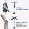 PAGED Rectangle Patio Umbrella Modern Market Umbrella with Lift, Tilt, Crank for Garden and Poolside, Umbrella Base Not Included - 4 of 4