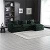 112.2'' Modern L-Shaped Sectional Sofa with Movable Pedals, Detachable Armrests, and Chenille Fabric - 4 of 4