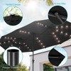 Sonkuki 13 x 7.2ft Solar-Powered Double-Sided Patio Umbrella with Large Canopy Outdoor Table Umbrella for Garden, deck and pool - 4 of 4