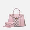 MKF Collection Christine Circular Print Vegan Leather Satchel Bag for Women with Matching Wallet by Mia K - 2 of 4