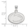 Black Bow Jewelry 14k White Gold Penn State Nittany Lions NCAA Small Pendant - 2 of 3