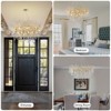 CityFurn 14-Light 47" Modern Luxury Round Tree Branches Chandeliers with Crystal Glass - 3 of 4