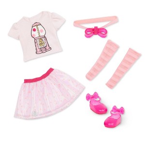 Glitter Girls Pink Candy-Themed 14" Doll Clothes with Bow A Pop of Pink - 1 of 4