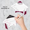 Big Dot of Happiness Maroon Grad - Best is Yet to Come - 2-in-1 Burgundy Graduation Party Cards - Activity Duo Games - Set of 20 - 3 of 4