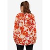 ellos Plus Size Tie Neck Peasant Tunic - 3 of 4