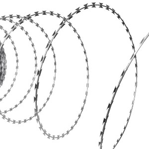 vidaXL Razor Wire Helical Wire Roll Galvanized Steel 328' - 1 of 4