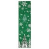 Christmas Area Rugs, Washable Non-Slip Snowflakes Snowscape Carpet, Soft Low Pile Foldable Stain Resistant for Bedroom, Home - 2 of 4