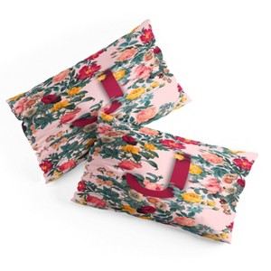 Deny Designs King Burcu Korkmazyurek Summer Botanical Monogram Pillow Shams - 1 of 3