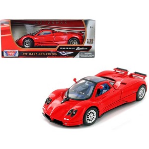 Pagani Zonda C12 Red 1/18 Diecast Model Car by Motormax - 1 of 3