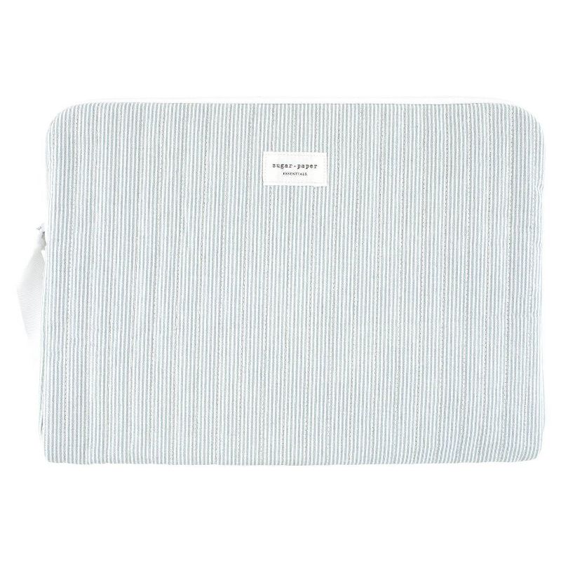Sugar Paper Essentials Laptop Bag Blue Stripe