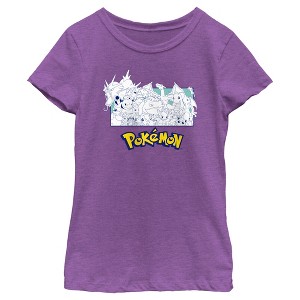 Girl's Pokemon Classic Characters T-Shirt - 1 of 4