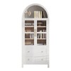 TIRAMISUBEST 71" Arched Kitchen Pantry Cabinet 2 Large Drawers Adjustable Shelves Glass Doors Modern Farmhouse Buffet Dining Storage - 2 of 4