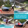 Sunnydaze Double Quilted Fabric Hammock with Universal Steel Stand - 450-Pound Capacity - 2 of 4