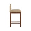 Meridian Furniture,Conrad Beige Velvet Counter Stool - 4 of 4