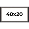 PosterPalooza | Panoramic Embellished Black Picture Frame - UV Acrylic, Foam Board Backing, Hanging Hardware - 2 of 4