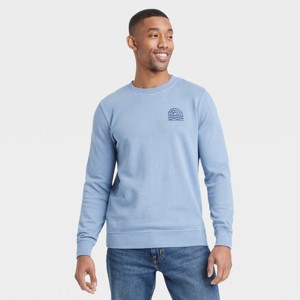 Men's French Terry Crewneck Pullover Sweatshirt - Goodfellow & Co™ - 1 of 3
