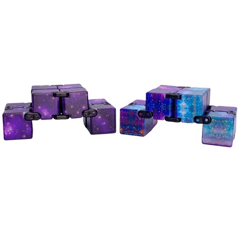 Link Infinity Cube Fidget Toy Sensory Tool Stress And Anxiety Relief Magic Puzzle Flip Cube Add Adhd For Kids And Adults 2 Pack Stars Target