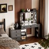 Vlsrka Makeup Vanity Desk With Storage Cabinet and Power Outlet - 2 of 4