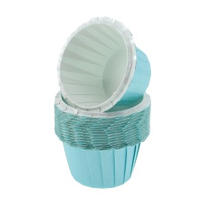 Unique Bargains Lace Disposable Baking Cups Coated Baking Paper 3.07"x1.77" 50 Pcs - 1 of 4