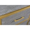 Raven Mango Wood Dining Sideboard Brown - Timbergirl: Sturdy Metal Frame, 3 Drawers, 2 Doors - 3 of 4