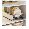 Pull Out Cabinet Organizer,Heavy Duty Slide Out Drawers Fixed With Adhesive For Pots,Roll Out Shelf Storage For Kitchen Base Cabinet Organization,Pan - 3 of 4