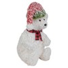 Northlight Lighted Snowy Polar Bear Outdoor Christmas Decoration - 21" - Warm White - 4 of 4