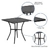 Flash Furniture Oia Commercial Grade Square Patio Table - 3 of 4