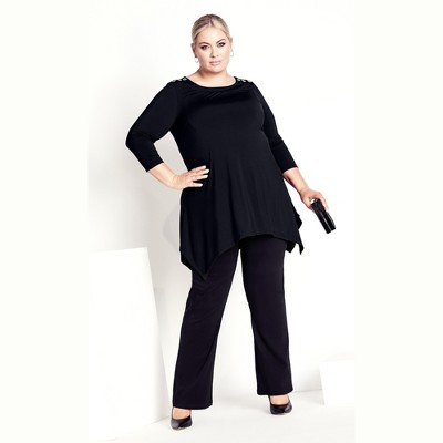 Women's Plus Size Alena Blouse - Black | Avenue : Target