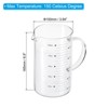 Unique Bargains 3.3 Borosilicate Glass V-Shaped Pour Spout Printed Scale Measuring Cup - 2 of 4