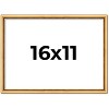 PosterPalooza | Classic Modern Gold Picture Frame - UV Acrylic, Backing Board, Hanging Hardware Included - 2 of 4