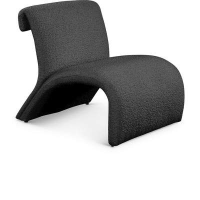 Meridian Furniture,Mulberry Boucle Fabric Accent Chair