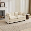 PAGED Cloud Sofa Comfy Double Layer Upholstered Couch with Breathable Chenille Fabric, 1-Seater Sofa for Living Room, Ottoman Not Included - 2 of 4
