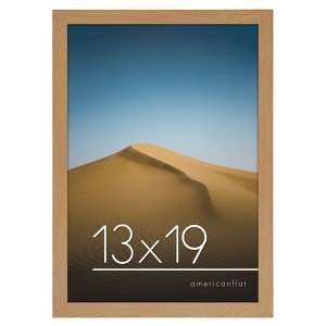 Americanflat Picture Frame with shatter-resistant glass - Wall Mounted Horizontal and Vertical Formats - 1 of 4