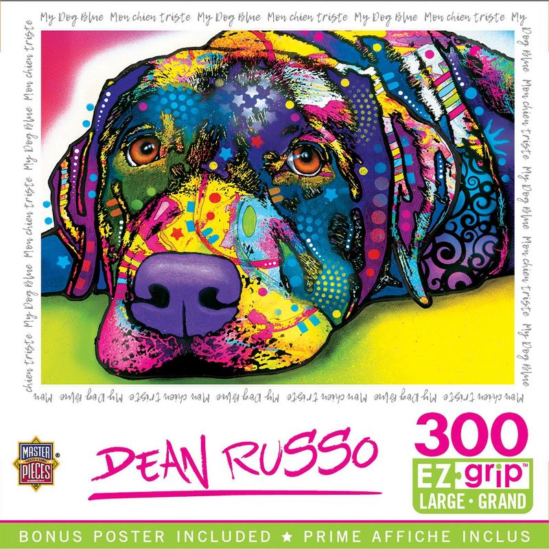 MasterPieces 300 Piece EZ Grip Jigsaw Puzzle - My Dog Blue - 18"x24", 1 of 8