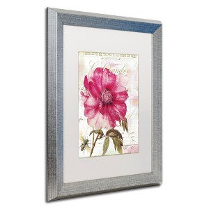 Trademark Fine Art -Color Bakery 'Lepink With  Bee' Matted Framed Art - 1 of 4
