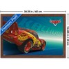 Trends International Disney Pixar Cars (2006) - Kachow! Lightning McQueen Framed Wall Poster Prints - 3 of 4