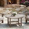 WestinTrends Malibu Low Outdoor HDPE Round Patio Coffee Table - 2 of 4