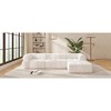 122" Modern L-Shaped Sectional Sofa with High-Density Foam, Chaise Lounge, Fully Assembled Right-Hand Facing, No Assembly Needed - 4 of 4