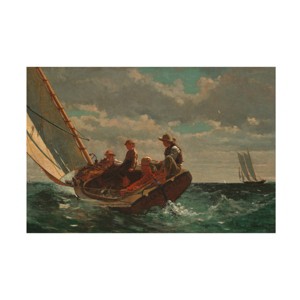 Trademark Fine Art -Winslow Homer 'Breezing Up (A Fair Wind) 1873-76' Canvas Art - 22''x32'' - 1 of 4