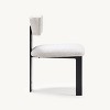 A Set Of 2 Armless Dining Chair-Sturdy Iron Frame, Comfortable Cushion, Easy Assembly, Perfect for Home & Restaurant Use-Morden Fort - 4 of 4