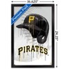 Trends International MLB Pittsburgh Pirates - Drip Helmet 22 Framed Wall Poster Prints - 3 of 4