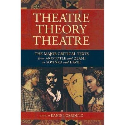 Theatre/Theory/Theatre - (Applause Books) (Paperback)