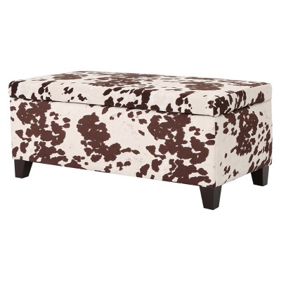 Cow ottoman deals with storage