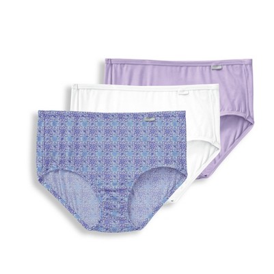 crochet tile/soft lilac/white