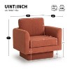 NicBex Teddy Velvet Swivel Accent Chair,Upholstered Swivel Living Room Chairs with Curved Armrest,Cozy Armchair,Accent Chairs for Living Room - 3 of 4